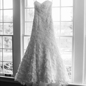 Wedding Dress Custom 2-6 US with train and slip
